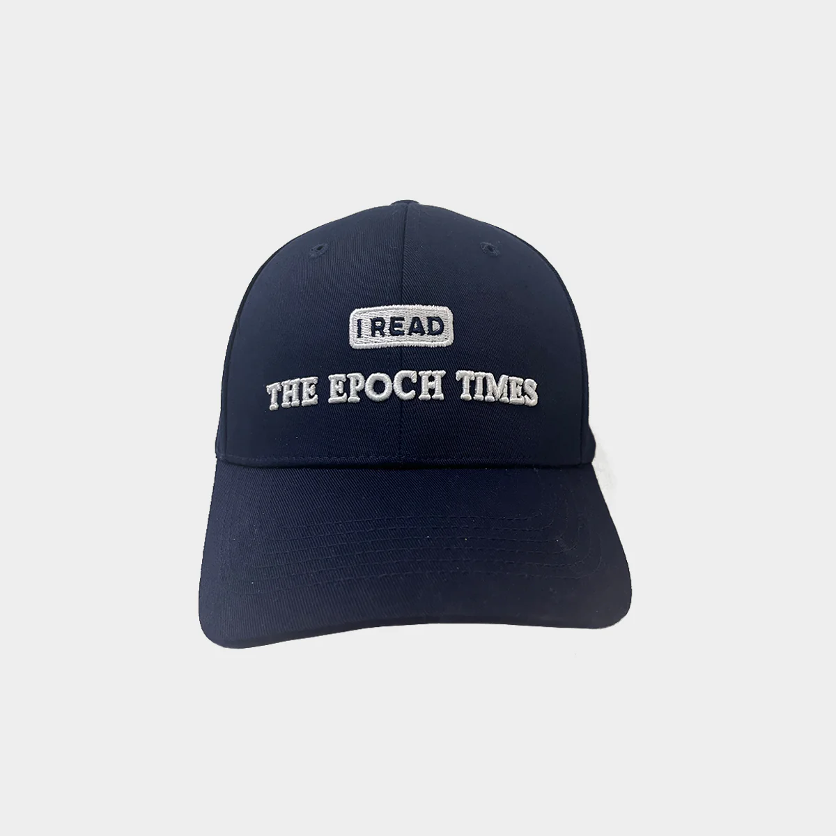 Baseball Cap: "I Read Epoch Times" (Navy) - Image 3