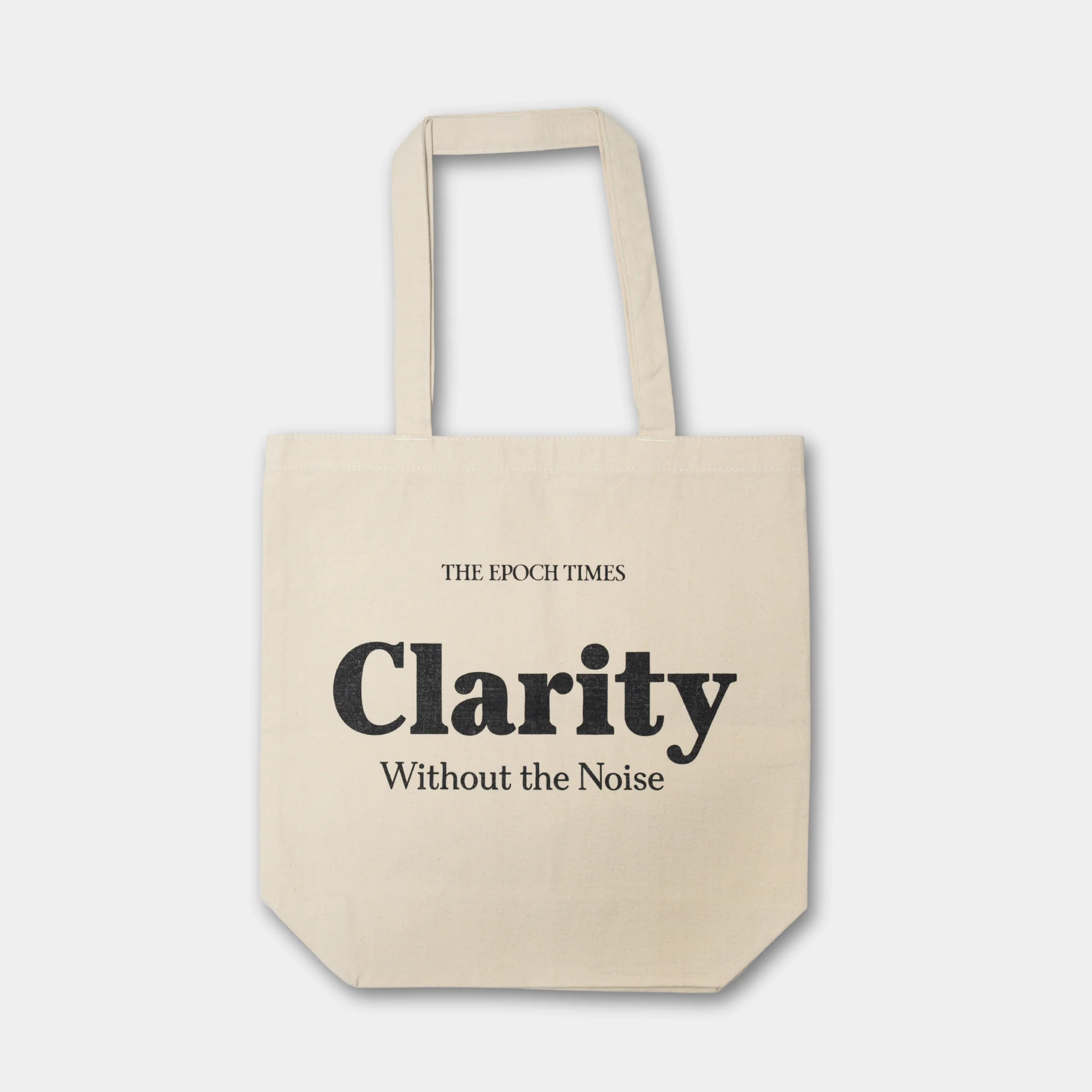 The Epoch Times “Clarity Without the Noise” Canvas Tote - Image 2