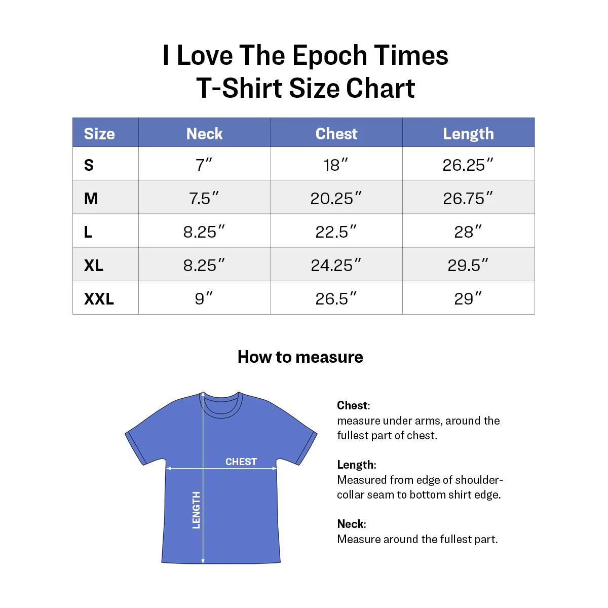 T-Shirt: "I Love The Epoch Times" (Unisex Fit) - Image 3